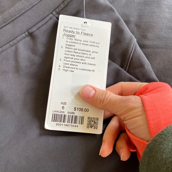 NWT Lululemon Ready To Fleece Joggers - Picture 5 of 7